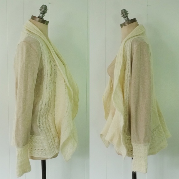 Anthro Knitted & Knotted Regan Mix-Stitch Cardigan - Picture 3 of 8